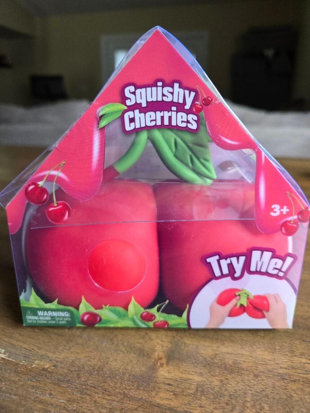 Jumbo Squeeze Cherries Squishy 6 Inch Slow Rising Fruit Squishy Stress Toy NIB